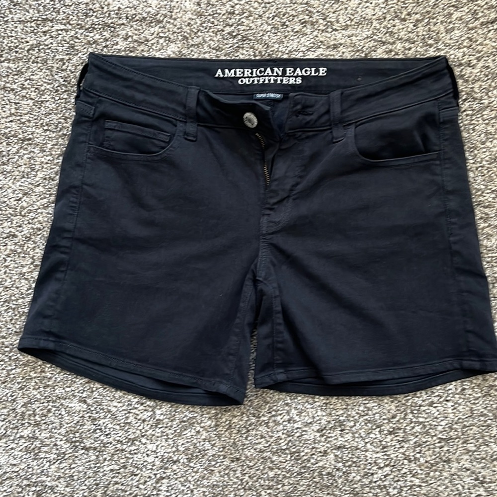 American Eagle Midi Stretch Twill Shorts, Size 8